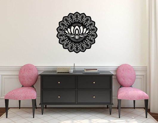 dekoracje - na ścianę AŻUROWA DEKORACJA ŚCIENNA 3D, MANDALA, YOGA, PIĘKNY, dekoracyjny panel