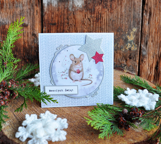 kartki świąteczne Kartka świąteczna "Zimowy las"