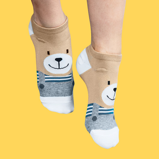 Skarpetki w paski z Misiem CandySox
