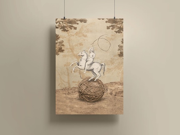 grafiki i ilustracje Plakat - kolaż - Thread - A4