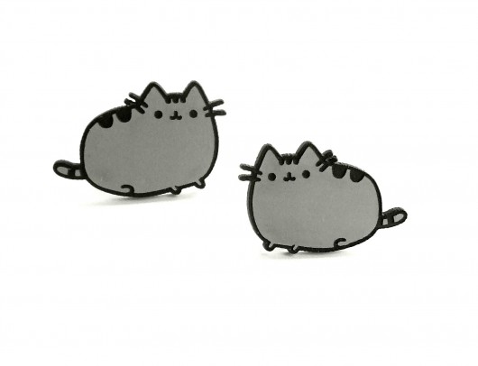 Kolczyki typu wkrętki pusheen Kraina czaru