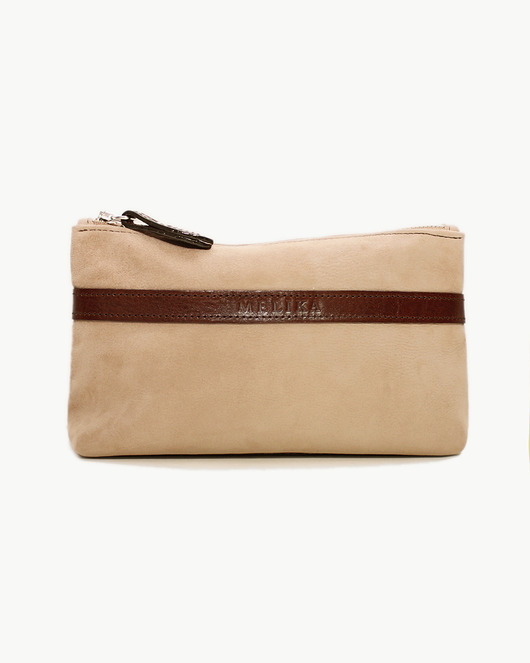 kosmetyczki Kosmetyczka zamszowa beżowa