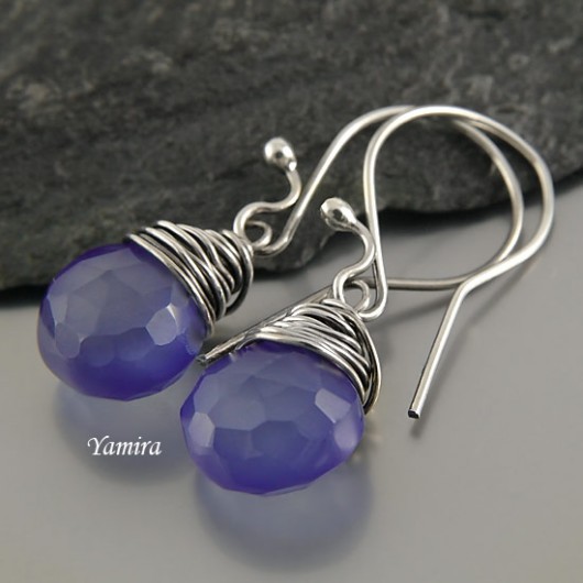 chalcedony navy blue yamira