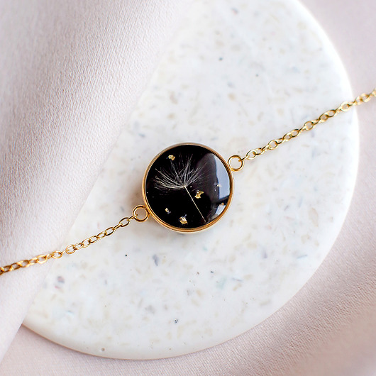 wisiory Wisiorek z rzęsek dmuchawca