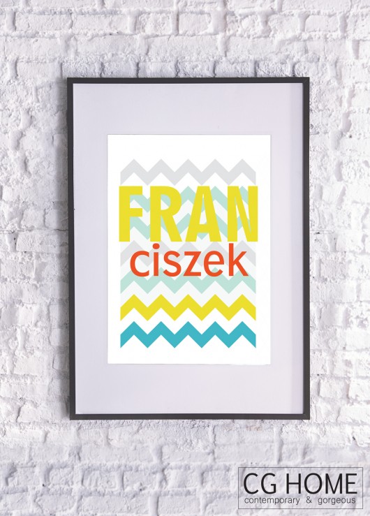 FRANCISZEK plakat Franek 30cm x 40cm GRAFIKA Cghome