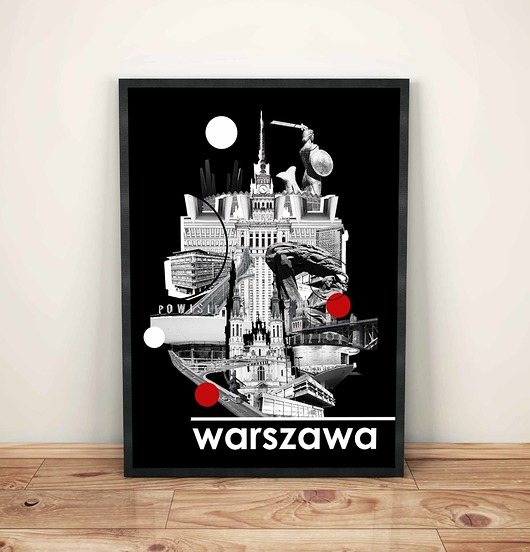 plakaty Plakat Warszawa kolaż 2