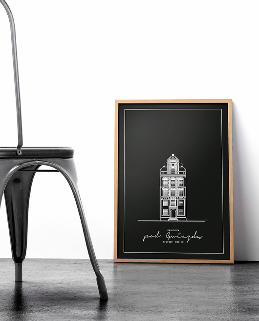 Plakat Architektura - Toruń - Kamienica Peszkowski Graphic