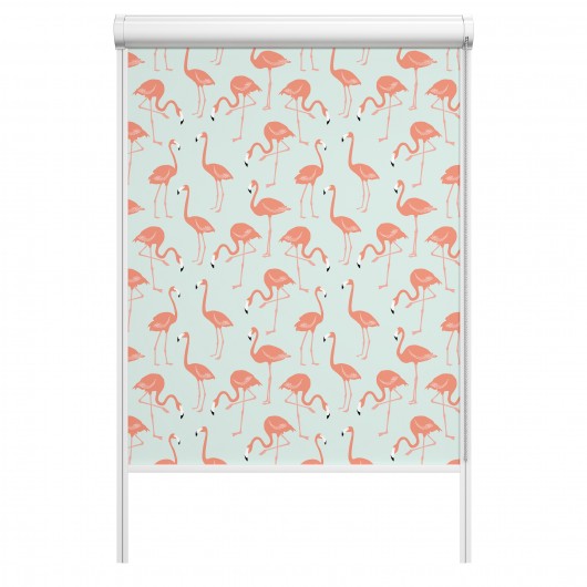Roleta w kasecie Flamingi Polly Pattern