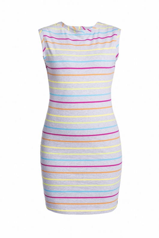 Grey Rainbow Dress Off The Grid
