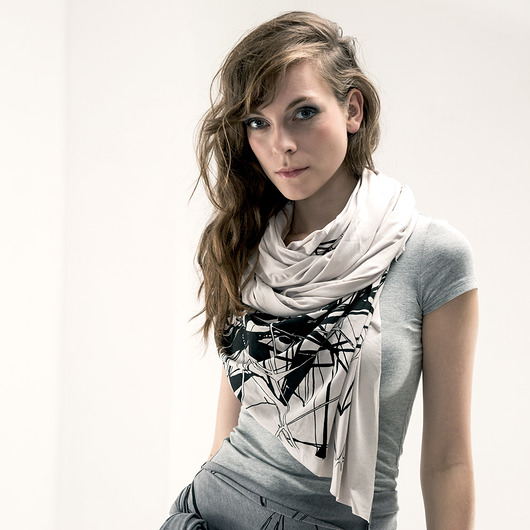 Wielofunkcyjna Chusta Bluzka ORIGAMI Cream CADOaccessories