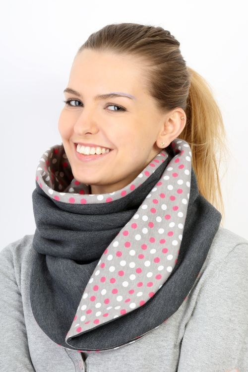 Dresowy szalik na zatrzask. S02 DISTENSE