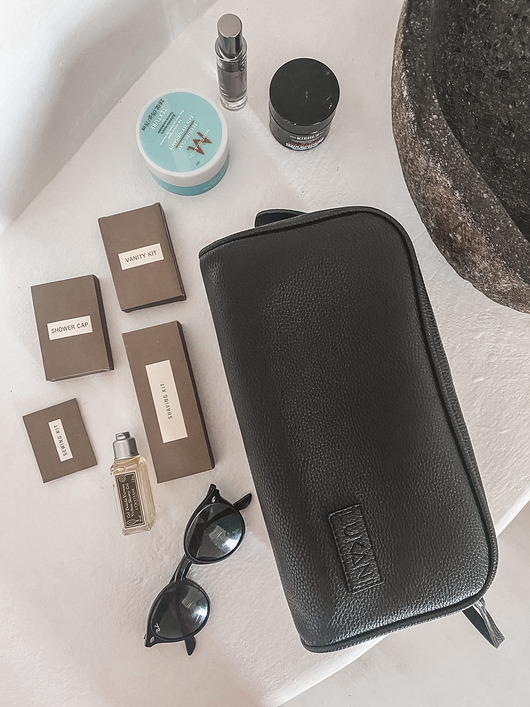 torby i nerki męskie Kosmetyczka męska skórzana ECO