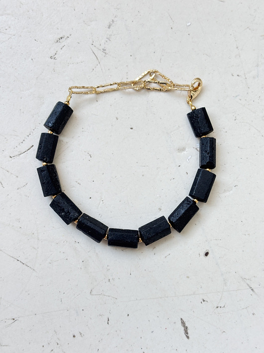 bransoletki z kamieni naturalnych Bransoletka damska Turmalin Surowy