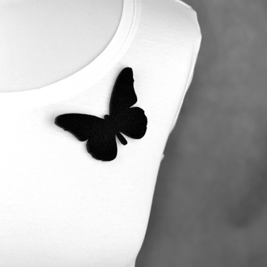 FeltButterfly 6 felt label