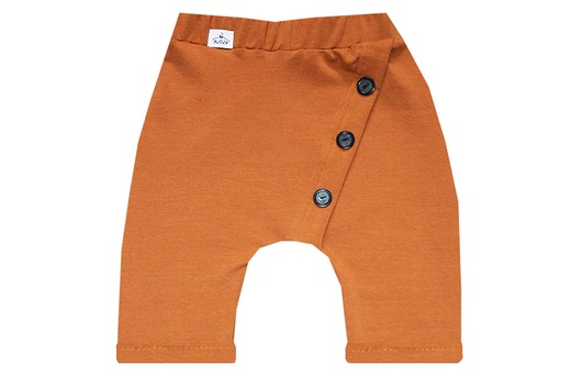 shorty dla chłopców BUGZY Krótkie brązowe spodnie z guzikami