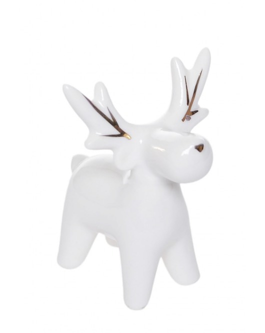 Dekoracja Świąteczna Renifer Ceramiczny 7 cm MIA home