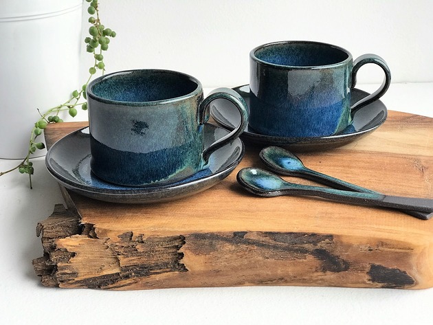 Filiżanka ceramiczna Zestaw dla dwojga Ceramika Tyka