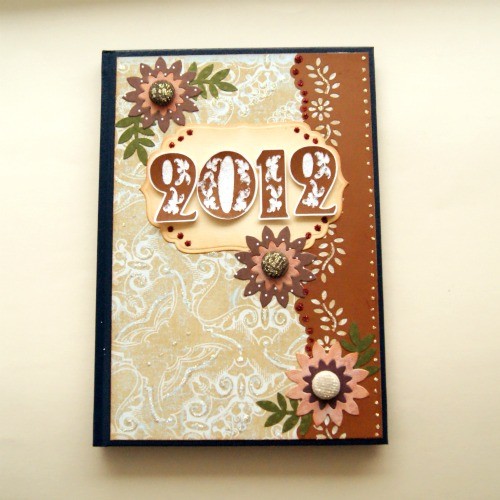 Stylowy Kalendarz na 2012 rok  Z Papieru Tworzone
