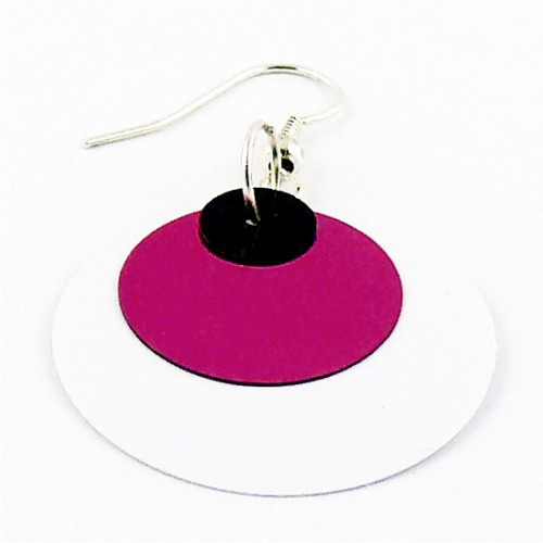 Sequins White&Fuchsia Modny Design