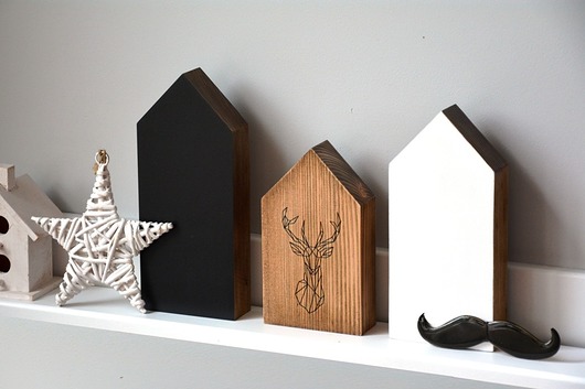 Domki drewniane dekoracje w stylu skandynawskim Wooden Love