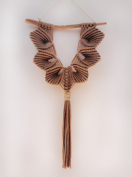 Makrama wisząca na ścianę. Shell. Hygge Macrame
