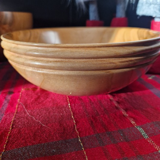 talerze, miski Ręcznie wykonana misa z drewna wiśniowego 