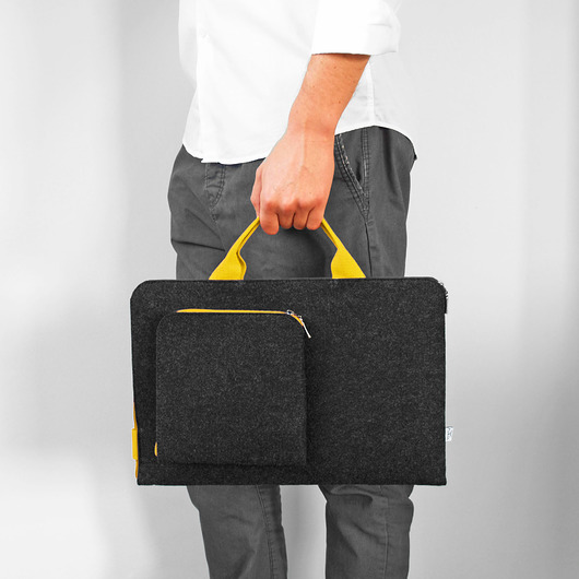 ETUI NA LAPTOP żółta rączka purol design