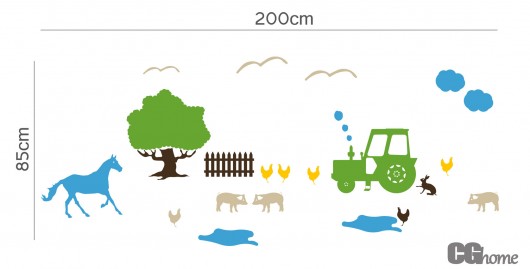 FARMA dekoracja ścienna ZAMÓWIENIE SPECJALNE Cghome