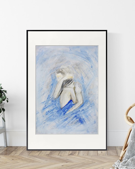 obraz 50 x 70 cm wykonany ręcznie,abstrakcja Krystyna Siwek Art