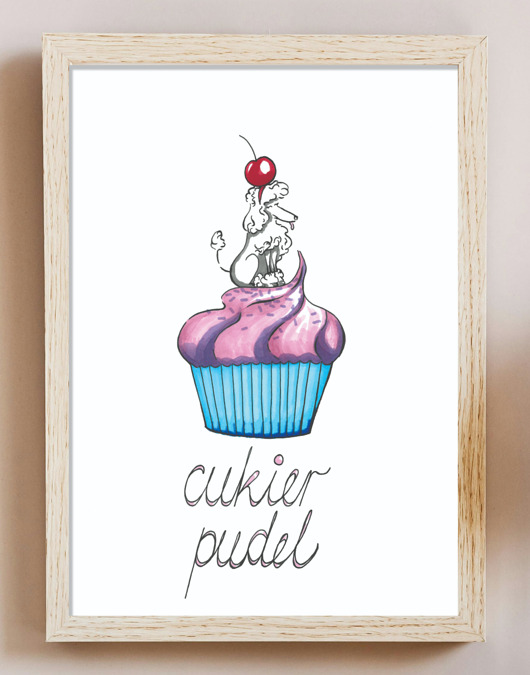 plakaty Plakat Cukier Pudel