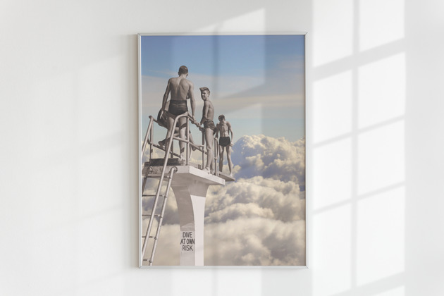 plakaty Plakat "Na własne ryzyko" (kolaż)