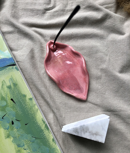 Podstawki pod kadzidełka Ceramiczna podstawka pod kadzidełko wagina