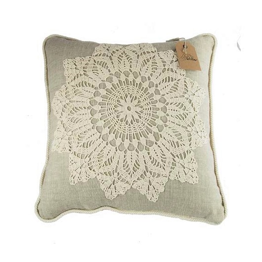 Poduszka lniana Lucy 21 Willow Hand Made