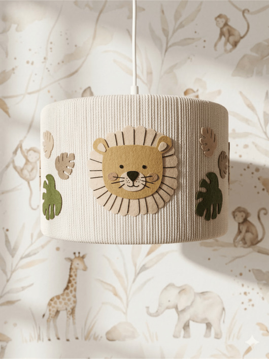 lampy do pokoju dziecka Lampa sufitowa do pokoju dziecka Safari Lion