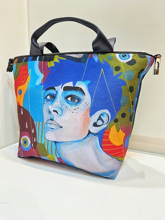 torby na ramię Art MIMA bag SHORT & Marcina Painty print