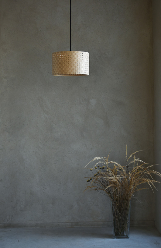 LUNA - ręcznie pleciona lampa z drewna VENE DESIGN 