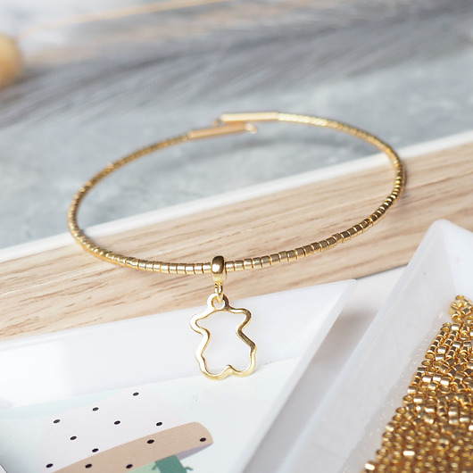 bransoletki złote BRANSOLETKA ze złotym misiem