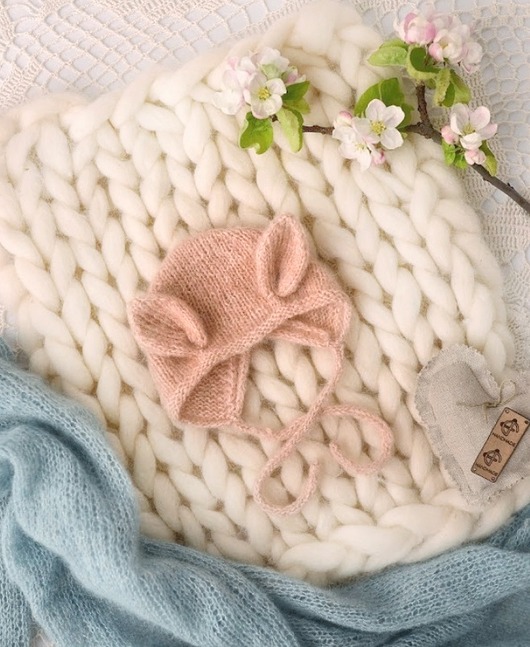 czapki dziecięce Bonetka niemowlęca Baby Alpaka+Merino