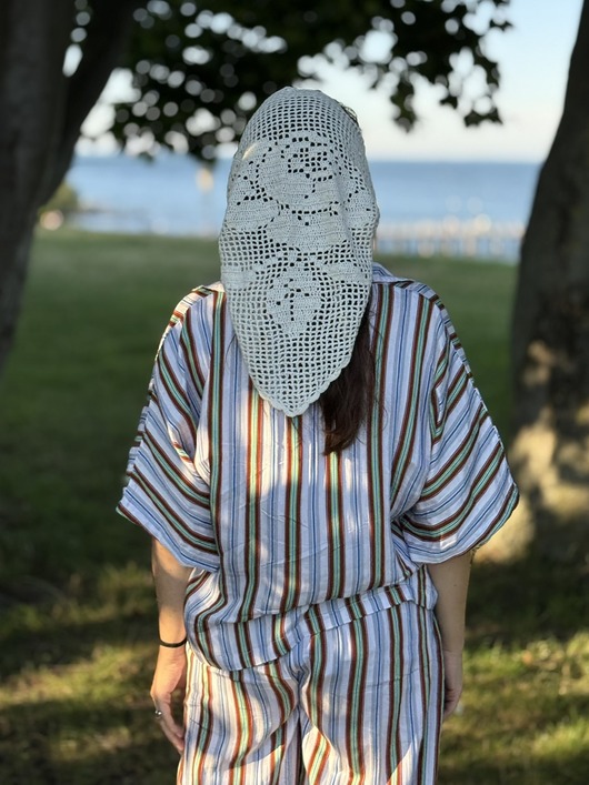 apaszki Rose crochet  scarf large