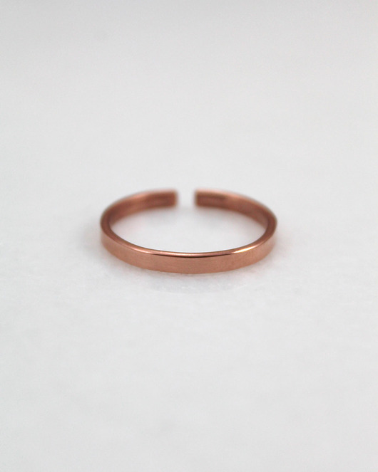 biżuteria męska Gładka - miedziana obrączka - różne rozmiary