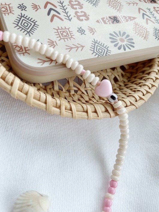 breloki Charms do telefonu  CREAMY PINK heart