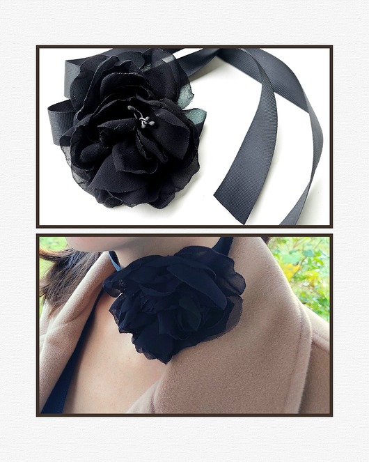 broszki Black Dalia