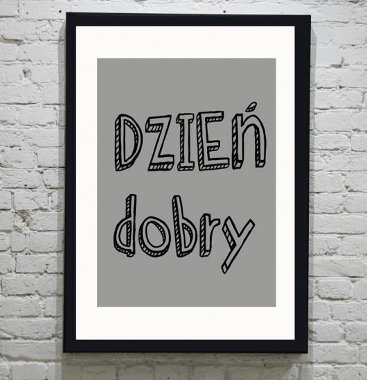 POSTER - plakat- DZIEŃ DOBRY KOKO by HOKO