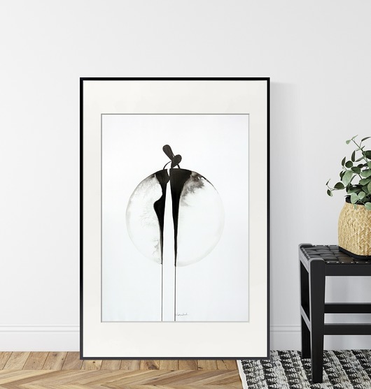 grafika 50 x 70 cm wykonana ręcznie, abstrakcja Krystyna Siwek Art