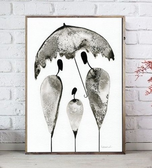 Grafika A4 wykonana ręcznie. Krystyna Siwek Art