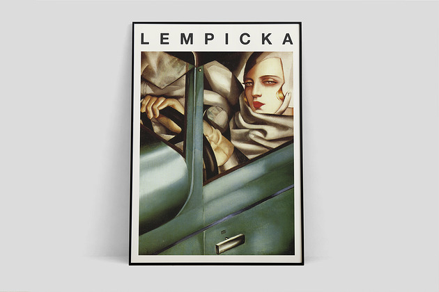 Tamara Łempicka- plakat wystawowy Pas De LArt