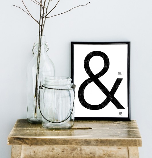 Plakat YOU & ME  - A3 wejustlikeprints