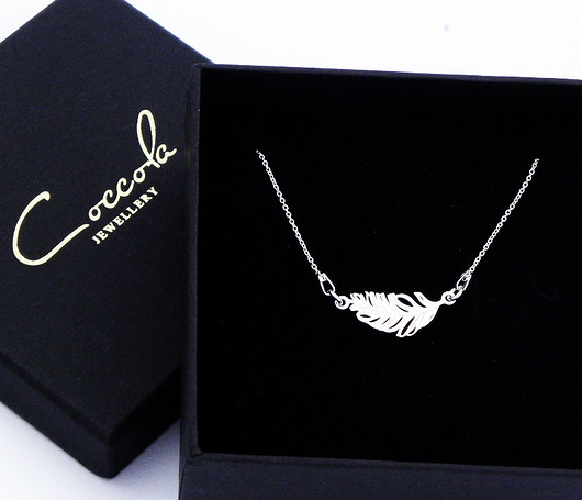 NASZYJNIK SREBRO 925 Z PIÓRKIEM Coccola JEWELLERY