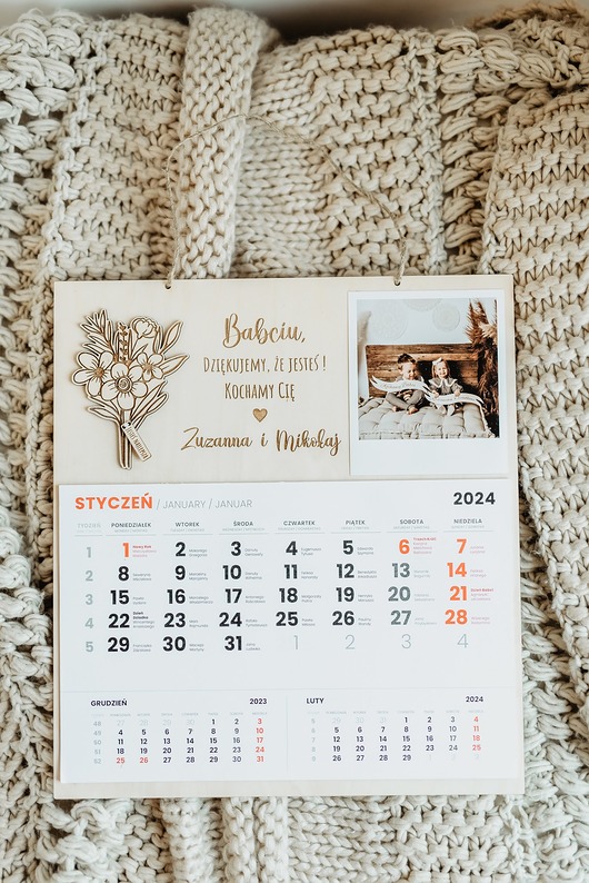 kalendarze i plannery Kalendarz na Dzień Babci/ prezent dla babci