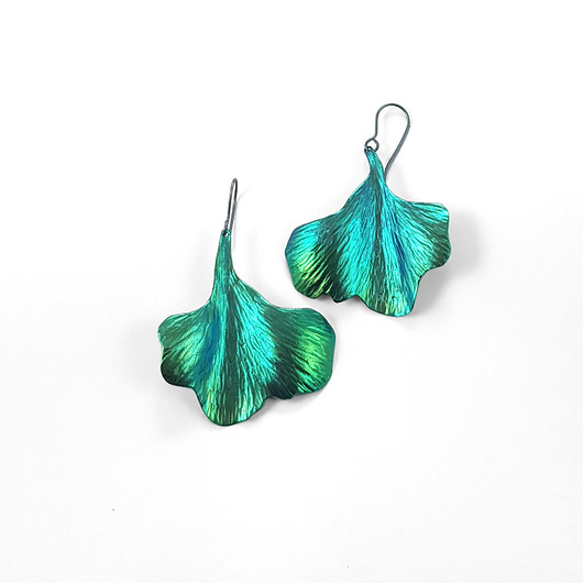 kolczyki - inne Kolczyki-tytanowe liście